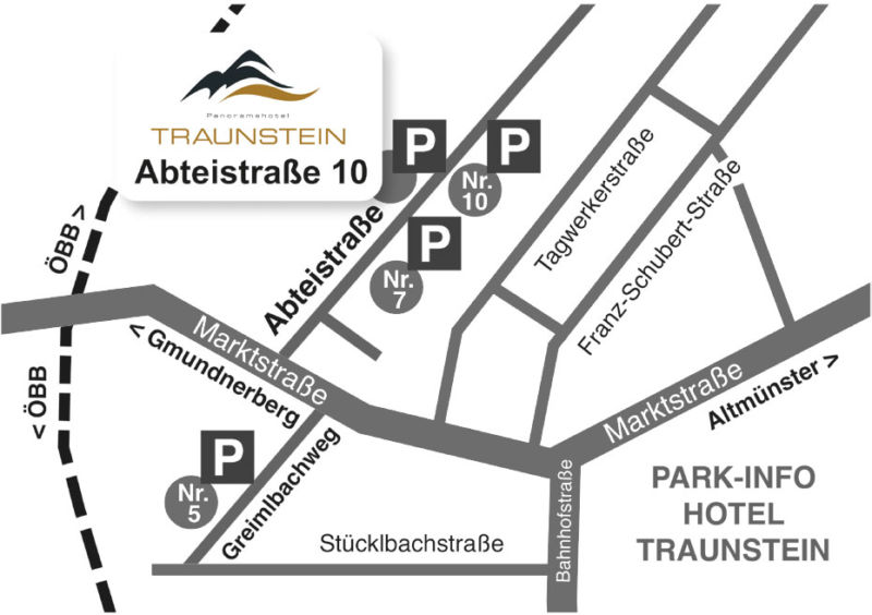 Parkolóhelyek Hotel Traunstein